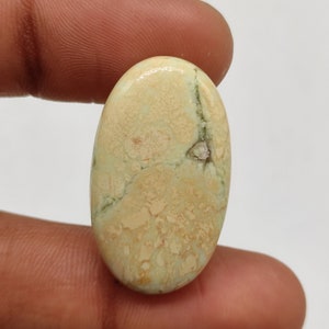 35 Carat Lemon Chrysoprase Cabochon Oval Shape 32X19X5 MM Natural Yellow Lemon Chrysoprase Cabochon Chrysoprase Gemstone For Jewelry G4249