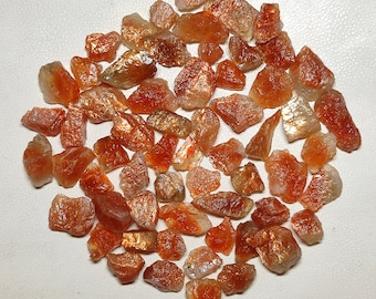 100% Natural Golden Sunstone Rough Rare Golden Flashy Sunstone Rough Metaphysical Healing Crystal Sunstone Rough Wholesale Lot Gemstone GV17