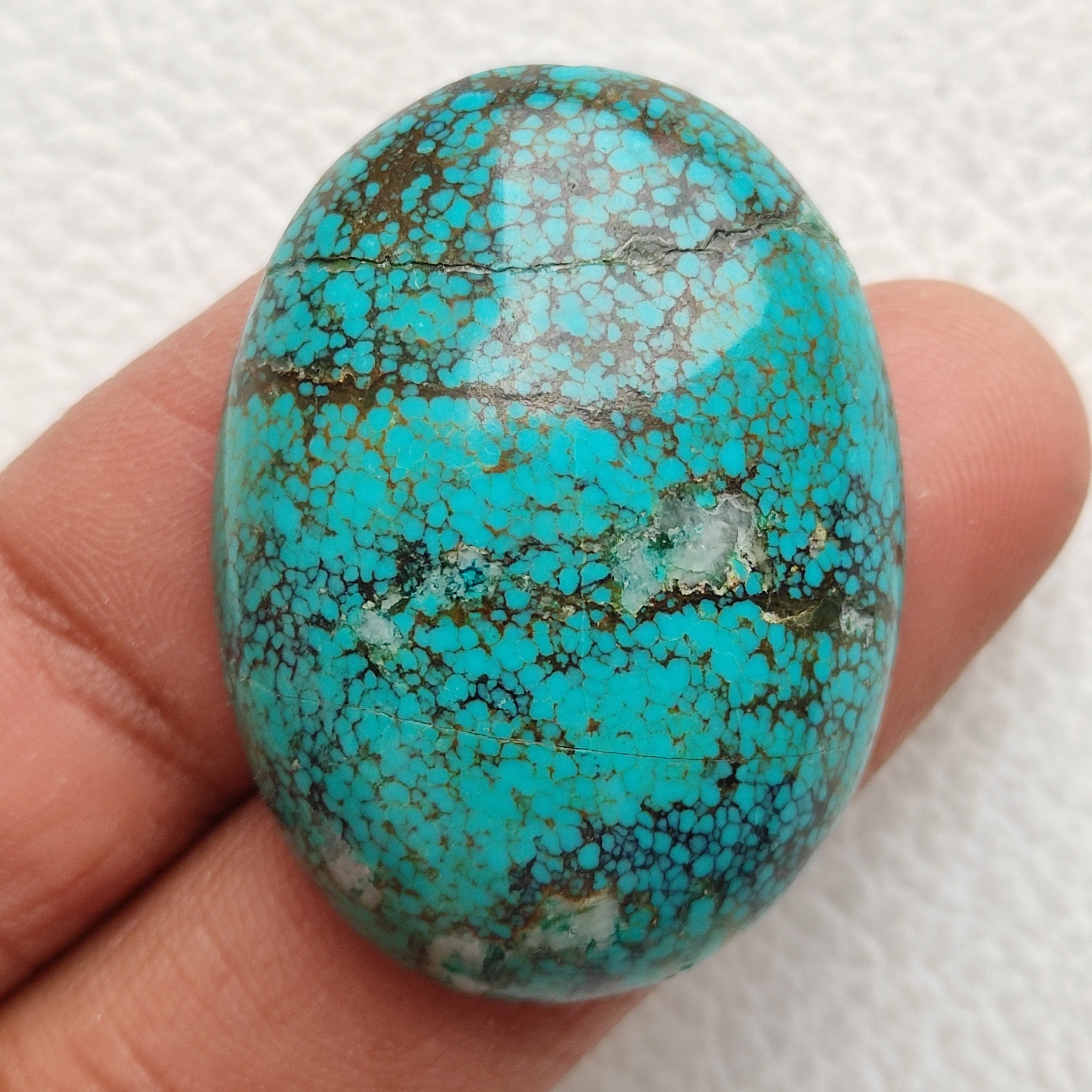 Natural Arizona Blue Turquoise Cabochon 8.45 Ct Loose Gemstone