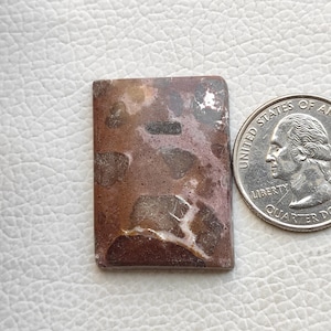 34X24X5 MM Forma rettangolare Cabochon di bauxite 50 carati Pietra preziosa di bauxite naturale per gioielli Maculato Designer Bauxite Pietra preziosa lucida C5197