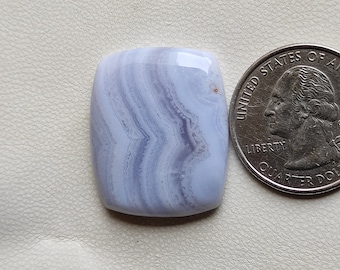 100% Natural blue lace agate flatback cabochon rare blue lace agate healing stone smooth polished gemstone for jewelry making C268