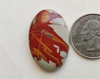 33X22X5 MM Noreena Jasper Cabochon Reddish Brown Noreena Jasper Cabochon Gemstone Designer Red Noreena Jasper Gemstone Jasper Jewelry C5792