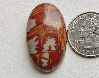 55ct Natural red gray noreena jasper cabochon 36X26X7 MM oval shape noreena jasper stone smooth polished gemstone for jewelry making C4581