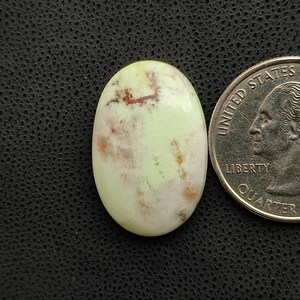 Natural yellow green lemon chrysoprase cabochon 26X17X5 MM Oval shape designer lemon chrysoprase smooth polished gemstone jewelry C6029