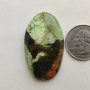 48X27X7 MM Oval shape 70ct Natural multi green chrome chalcedony cabochon designer chrome chalcedony polished gemstone for jewelry C5658