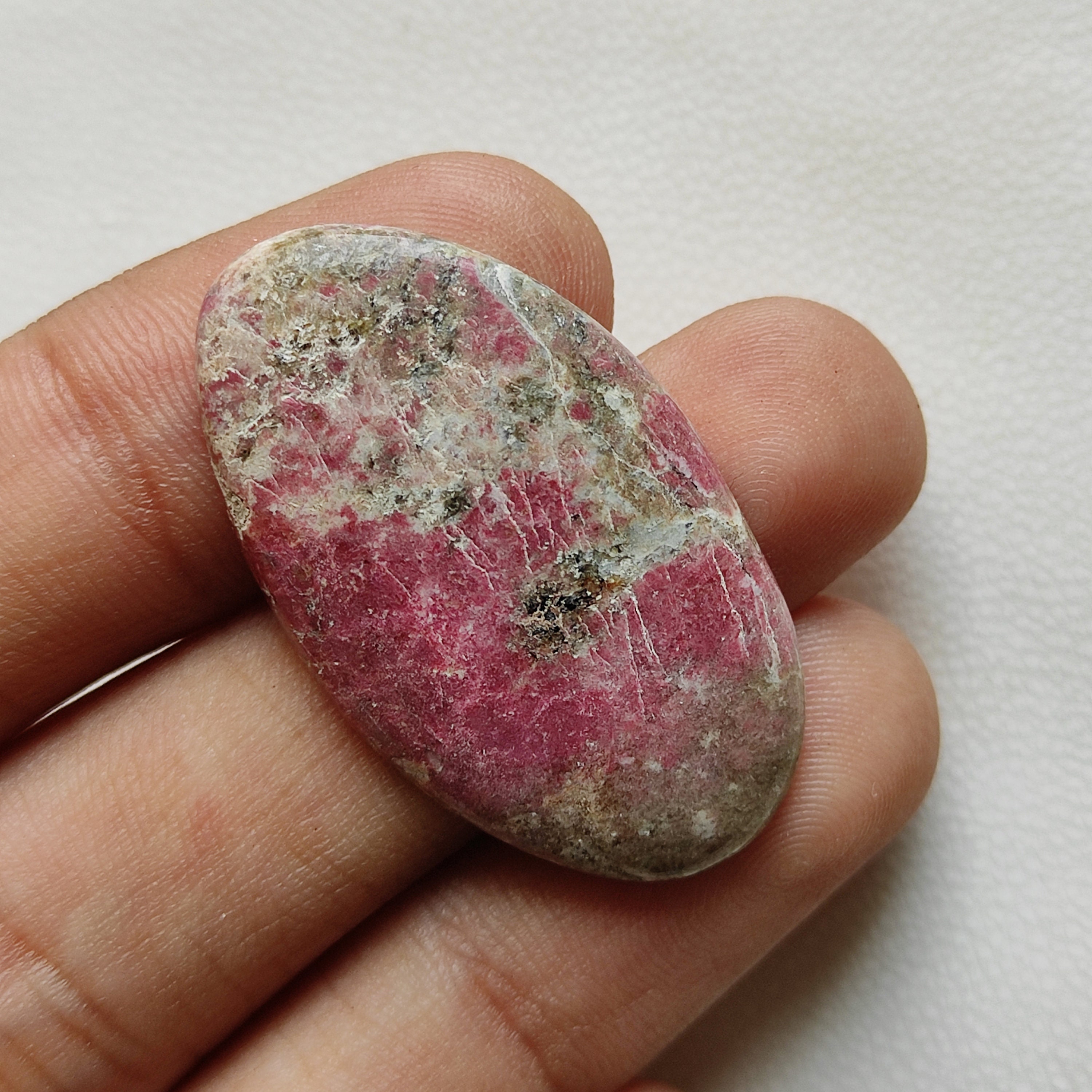 100% Natural Pink Thulite Flatback Cabochon Thulite Rosaline Stone