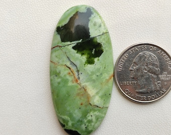 52X25X6 MM Oval shape 55ct Natural multi green chrome chalcedony cabochon designer chrome chalcedony polished gemstone for jewelry C5661
