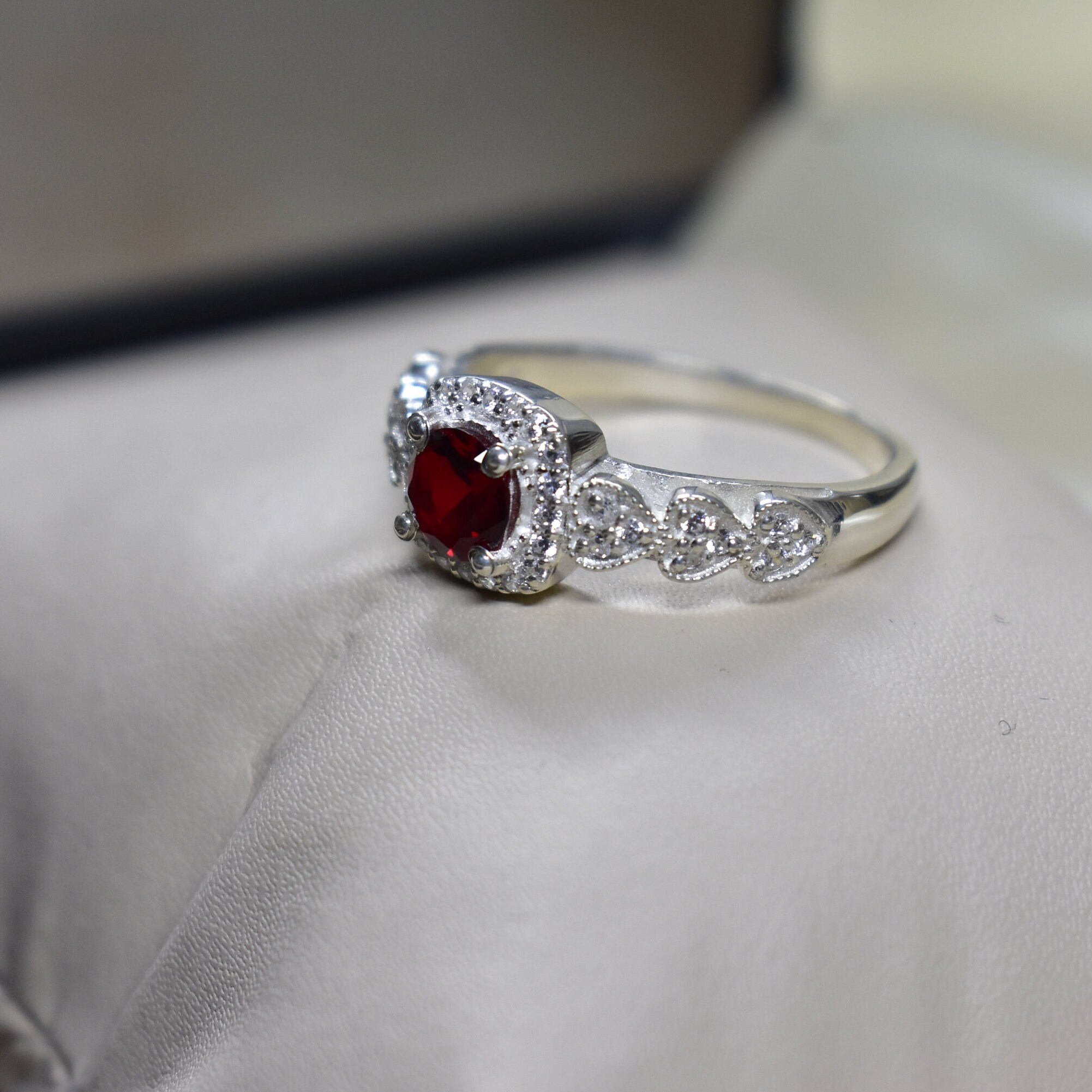 Fabulous Ruby Ring | Minimalist Ring | Red Ruby Ring for
