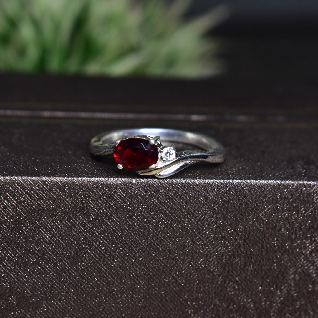 Ruby Simulant Bypass Model Ruby Ring | Red Ruby Ring | CZ Simulant Diamond Ring ...