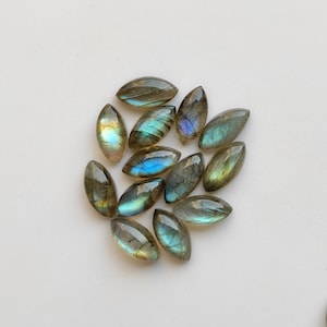 All Size Marquise Shape Natural Flashy Labradorite Calibrated Cabochon Polished Handcraft Gemstone Wholesale Loose Gemstone For Ring CX6