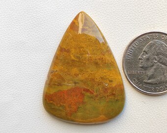 42X32X5 MM Ocean Jasper Cabochon Pear shape 55 Carat Natural Multi Colour Ocean Jasper Cabochon Rare Ocean Jasper Gemstone for Jewelry C5212