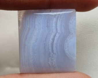 100% Natural blue lace agate flatback cabochon rare blue lace agate healing stone smooth polished gemstone for jewelry making C267