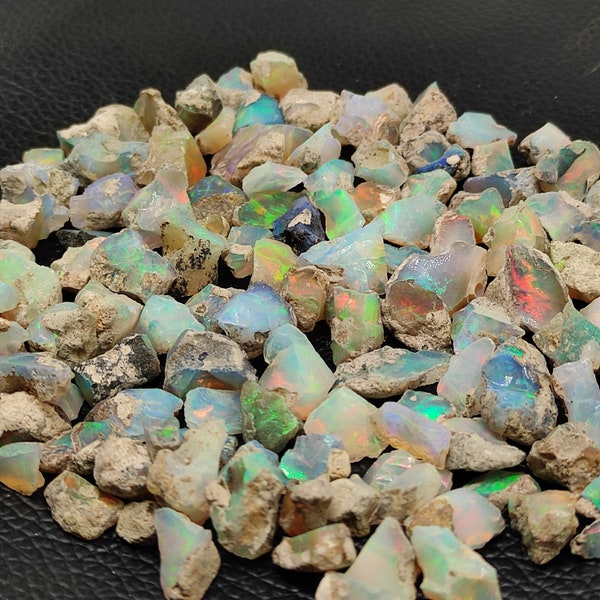 Wholesale Opal Raw Rough Natural Multi Fire Opal Healing Rough Welo Opal Rough Ethiopian Opal Rough Gemstone for Ring Pendant Jewelry CX26