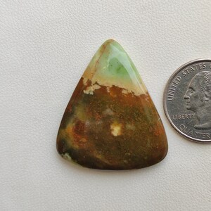 38X33X5 MM pear shape 45ct Natural multi green chrome chalcedony cabochon designer chrome chalcedony polished gemstone for jewelry C5654