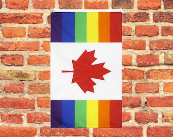 3x5feet Lgbtq Canada FLag / rainbow flag / pride month / gay pride flag / Gay pride flag / lgbtq / Lesbian LGBT / Trans LGBT / lgbt flag