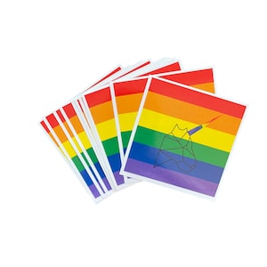 10-50 stuks eenhoornstickers | LGBTQ-stickers | vrolijke trotsstickers | stickers lgbt | regenboogstickers | LGBT-vlag | trotsvlag | Gay Pride