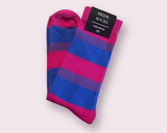 Bisexual pride socks, LGBT socks, lgbt flag, bisexual, lgbt gifts, bisexual socks, pride flag, bisexual flag, rainbow socks, bisexual pride