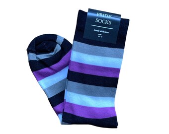 Asexual pride socks, LGBT socks, lgbt flag, asexual, lgbt gifts, asexual socks, pride flag, asexual flag, rainbow socks, asexual pride lgbtq
