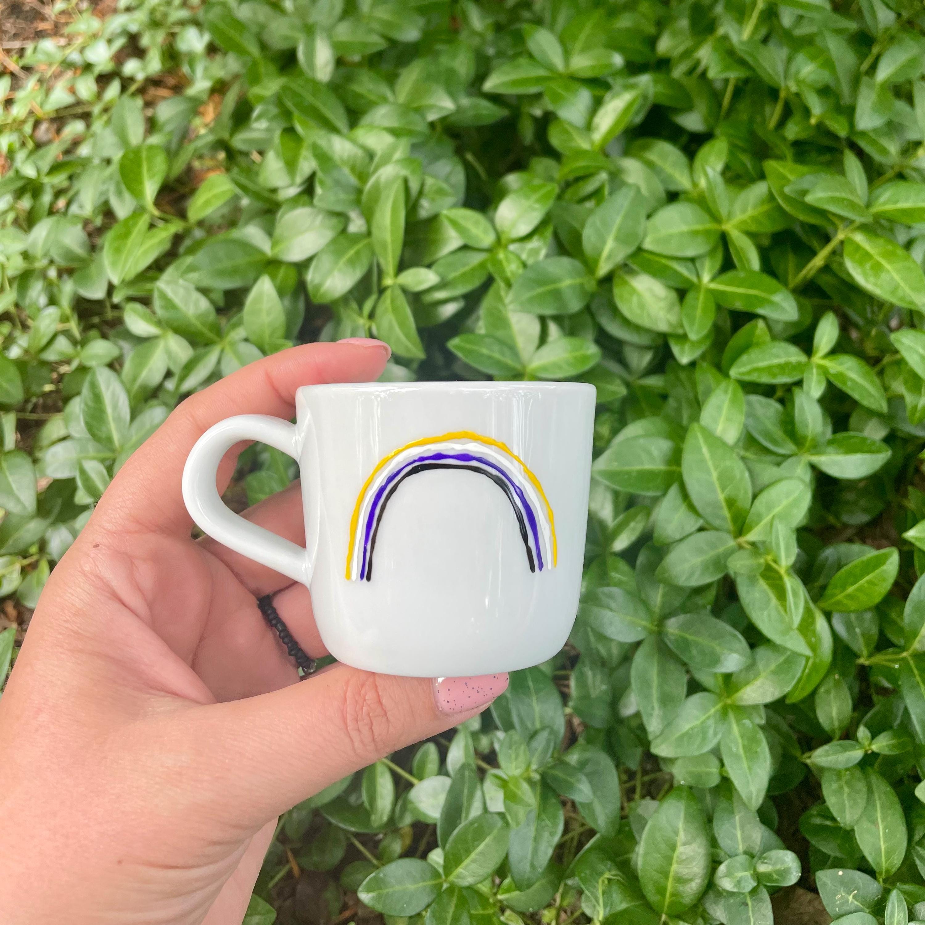Tazza non binaria, tazza lgbt, tazza lgbt, tazza dell'orgoglio, tazza dell'orgoglio, bandiera non binaria, non binario, tazza dell'orgoglio non binari