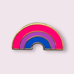 Beautiful LGBT Bisexual Pin, lgbt pins, rainbow pins, pride pin, rainbow shaped pin, rainbow pin, bisexual flag, bisexual pride flag, bisex