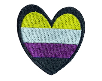 Nonbinary Flagge | nichtbinärer Stolz | nonbinary Aufnäher | nichtbinär | Pride Monat | lgbtq Aufnäher | geschlechtsneutraler Aufnäher | Gleichheit Aufnäher | schwuler Stolz