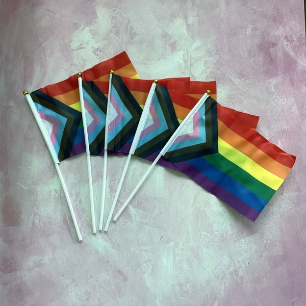 Mini Progress LGBT Flag / handy progress  flag / progressive flag/ LGBTQ /  Gay pride flag / LGBT flag / progressive flag / lgbtq flag pride