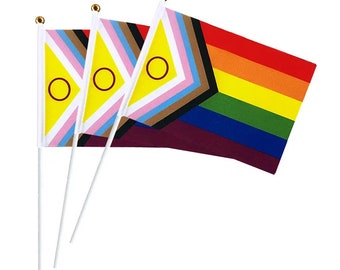 Mini Inter Progress LGBT Flag / handy progress  flag / progressive flag/ LGBTQ /  Gay pride flag / LGBT flag / progressive flag / lgbtq flag