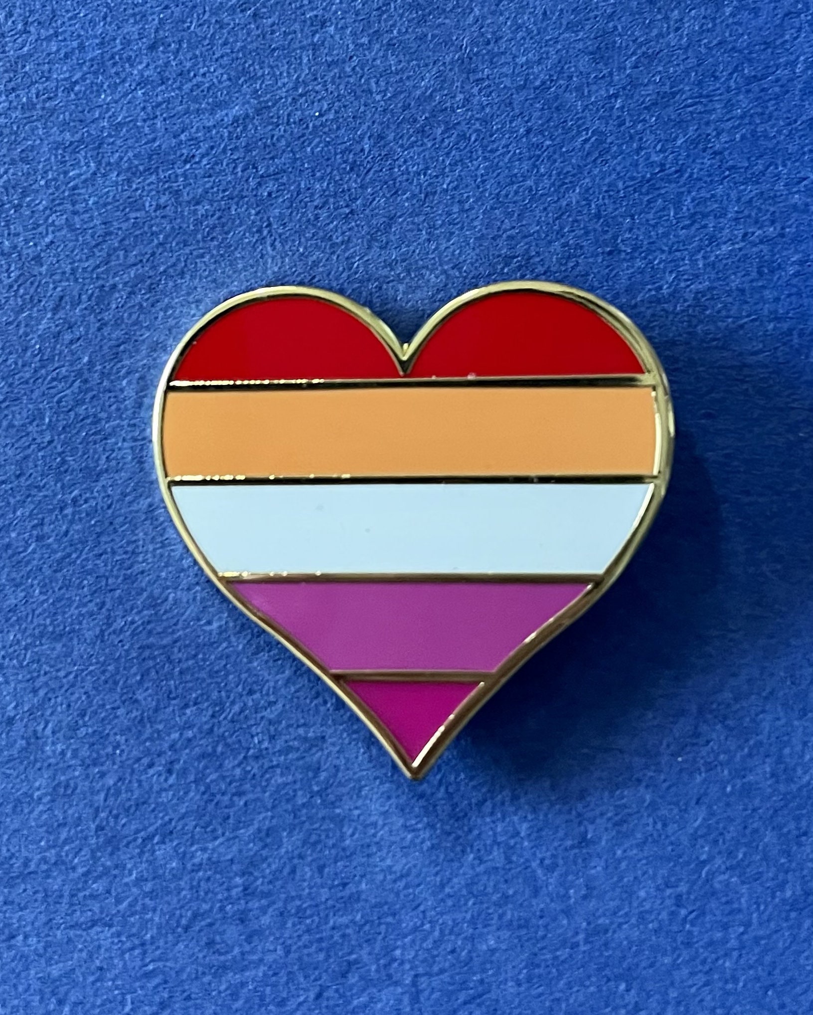 Lesbian Flag Pin Heart | Lgbt Pins | Lesbian Flag | Lesbian Pride | Les ...
