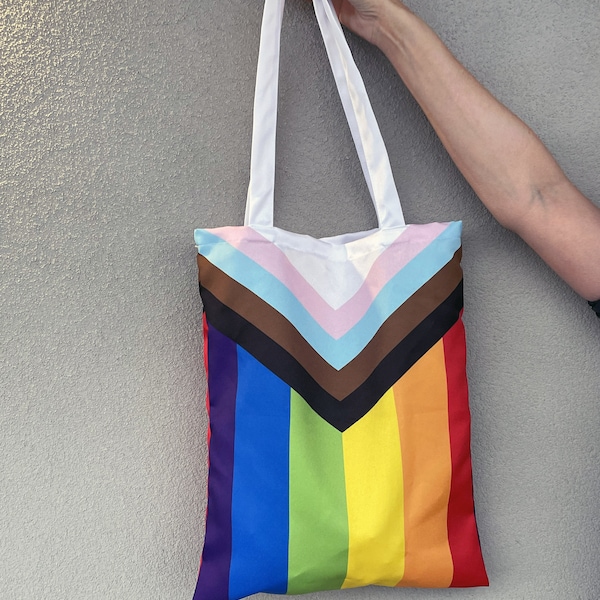 Rainbow tote bag | LGBT bag | Progressive lgbt bag | Gay pride bag | Pride bag | Shopping bag | Rainbow shopping bag | rainbow bag |LGBT bag