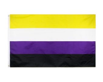Grote 3x5feet niet-binaire vlag / regenboogvlag / gay pride-vlag / niet-binaire LGBTQ + / Gay pride-vlag / niet-binaire LGBT / niet-binaire vlag / lgbt