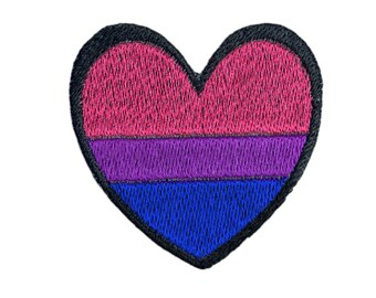 Joli patch bisexuel | fierté bisexuelle| drapeau bisexuel | drapeau de la fierté bisexuelle | épinglette bisexuelle | bisexualité| patch lgbt | patch brodé | gay