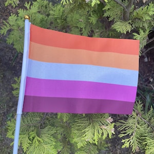 Mini Lesbian Sunset Flag / rainbow flag / lesbian flag/ gaypride LGBTQ+ /  Gay pride flag / lesbian LGBT / lesbian / lesbian pride flag lgbt