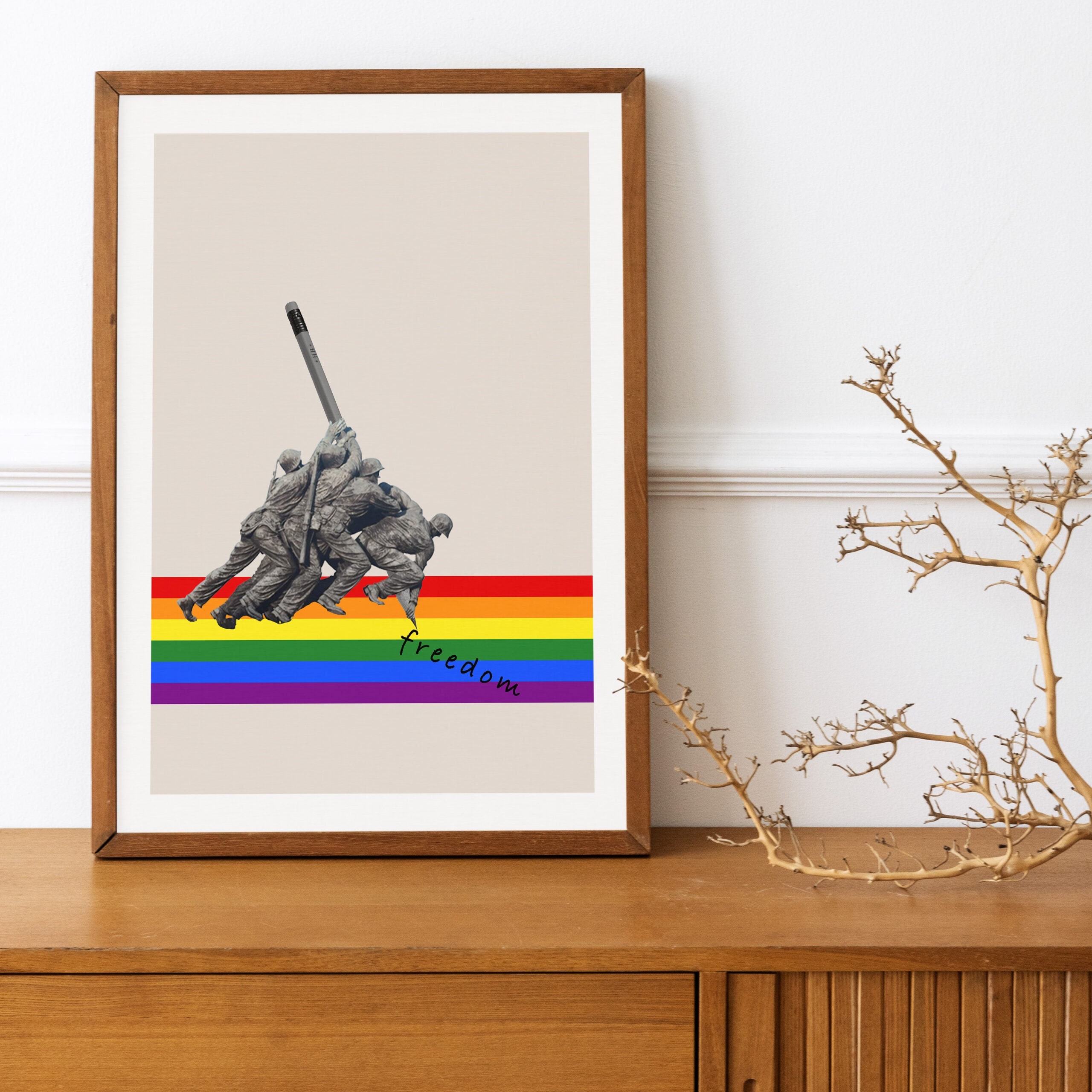Original LGBT poster / lgbt poster/ pride poster/ anti racist poster / diversity poster / pride / rainbow poster / lgbt / equality poster