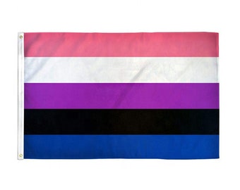 3x5feet Genderfluid FLag / rainbow flag / Nonbinary flag/ gaypride LGBTQ+ / Gay pride flag / gender fluid/ genderfluid /non-binary / lgbtq