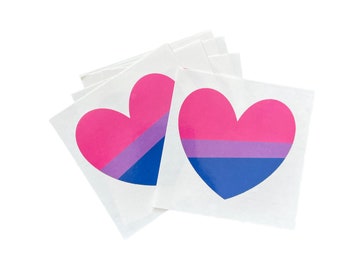 10-50 pc | Bisexual pride stickers | LGBTQ stickers | gay pride stickers | stickers lgbt | rainbow stickers | bisexual pride flag | bisexual