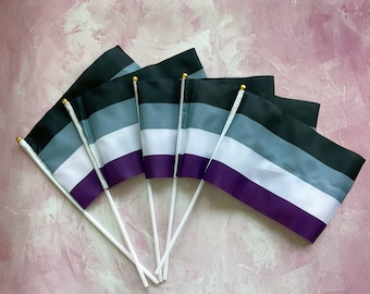 Mini Asexual Flag / handy asexual  flag / trans flag/ gay pride LGBTQ+ /  Gay pride flag / asexual flag/ asexual pride flag / asex / asexual