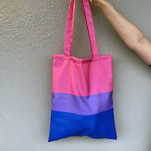 Bisexual Tote Bag LGBT Bag Bisexual Pride Bisexual Flag 