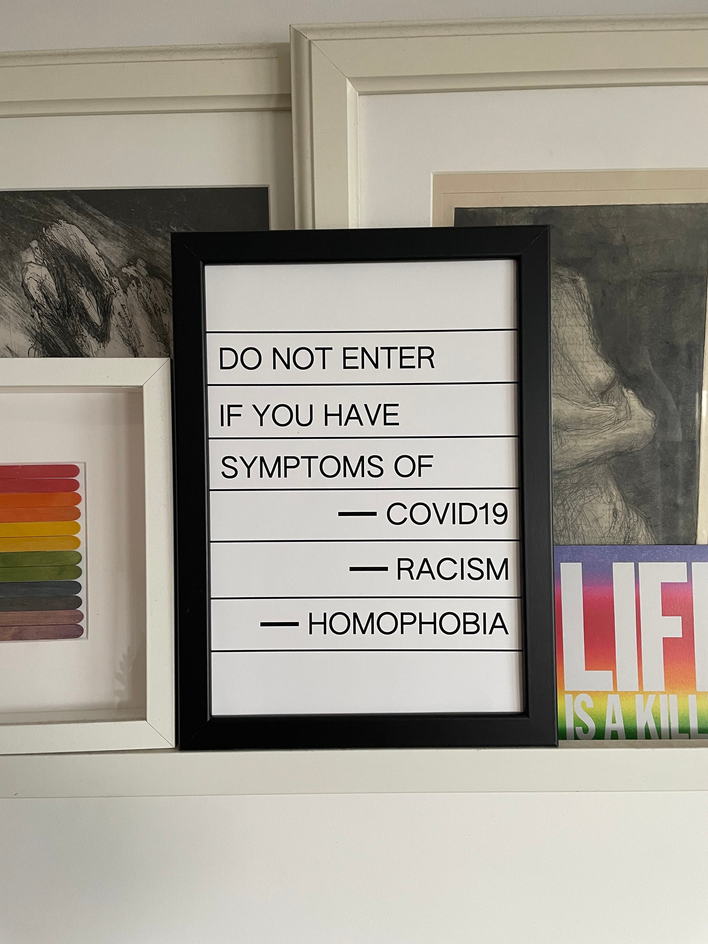Original equality poster A4 and A3 sizes / lgbt poster/ pride poster/ anti racist poster / diversity poster / pride /anti discrimination