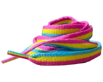 Unique Pansexual shoelaces, pansex laces, pan pride, pansexual flag, pansexual shoelaces, lgbt shoelaces, lgbt pride, gay pride shoelaces