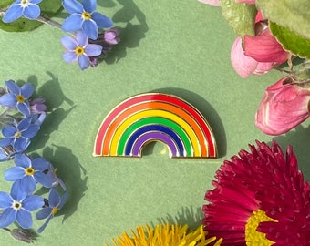 Beautiful LGBT Pin, lgbt pins, rainbow pins, pride pin, rainbow shaped pin, rainbow pin, rainbow flag, lgbt flag, lgbtq, pride flag, lgbt