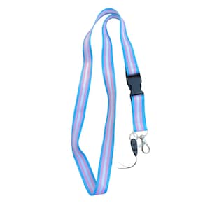 Transgender pride lanyard, lgbt leash, transgender lanyard, gay lanyard, transgender flag, lgbtq, lgbt pride, lgbt accessories, transgender