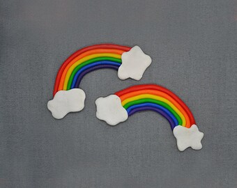 Mooie magneet regenboog / Regenboog magneet / regenboog-vorm magneet / lgbt magneet / trots magneet / handgemaakte magneet / boetseerklei magneet / gay