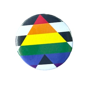 HBTQ Allly-knapp / Ally hetero / HBTQ Ally / Pride-månaden / HBTQ-prylar / HBTQ-märke / regnbågsnål / jämställdhetspride / HBTQ-nål / lgbrq