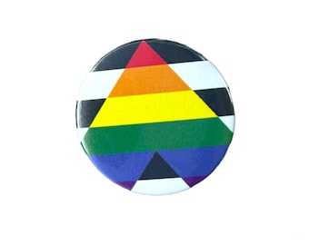 LGBT Allly knop / Ally straight / LGBT Ally / Pride maand / LGBT-gadgets / lgbt badge / regenboog pin / gelijkheid trots / lgbt pin / lgbrq