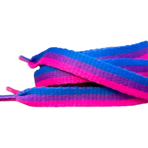 Unique LGBTQ shoelaces, bisexual laces, bisexual pride, bisexual flag, bisexual shoelaces, lgbt shoelaces, lgbt pride, gay pride, lgbt laces