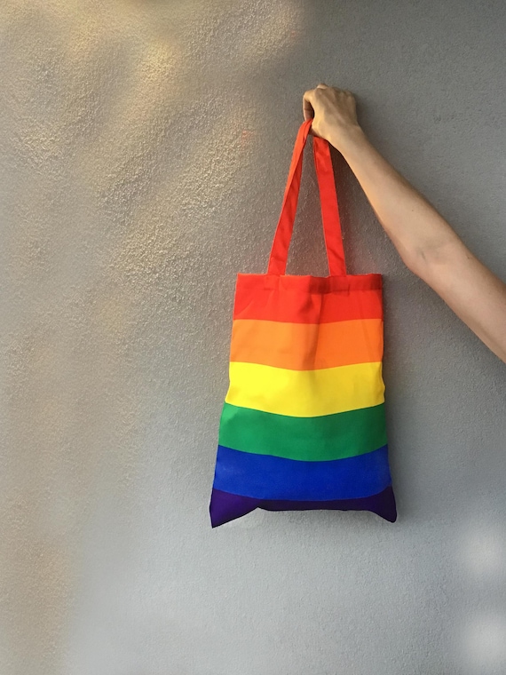 Bolso de mano arco iris Bolso LGBT Bolsa reutilizable Bolsa