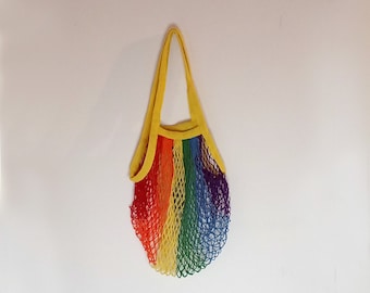 Rainbow grocery bag | LGBT bag | Cotton bag | Gay pride bag | Colorful bag | Shopping bag | Rainbow shopping bag | Reusable bag | LGBTQ