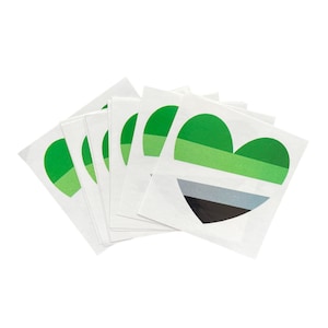 10-50 stuks | Aromantische stickers | LGBTQ-stickers | vrolijke trotsstickers | stickers lgbt | regenboogstickers | aromantische trotsvlag | een romanticus