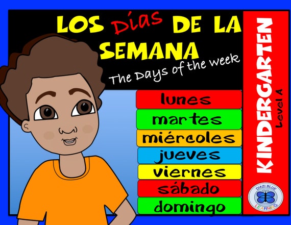 The Days of the Week in Spanish  Días de la semana School Guide