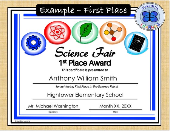 Science Fair Certificate Template science-fair-certificate-template